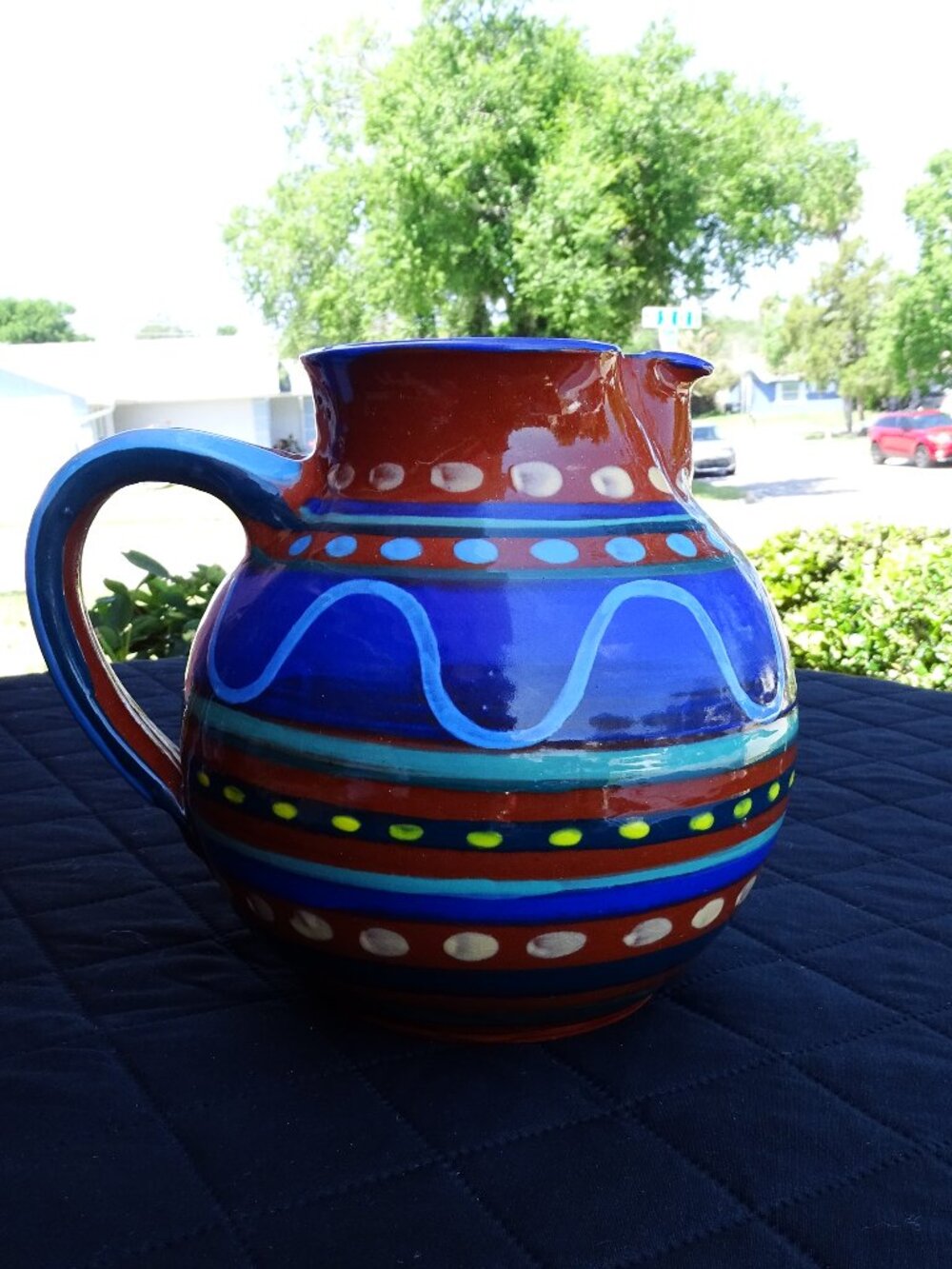 Signed Studio Art Pottery Pitcher